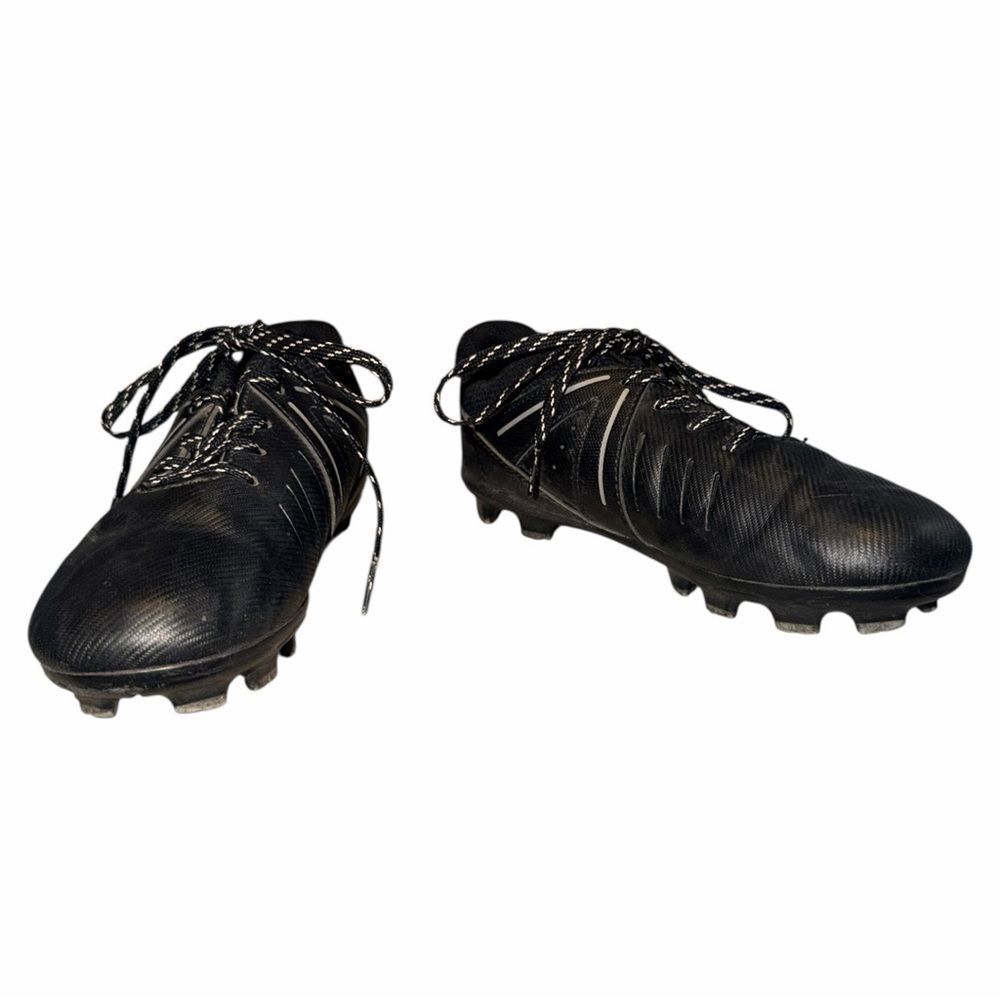 DSG Kids TPU Baseball Cleats Black White Low Top Youth Size 3M EUC
